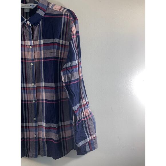 OLD NAVY Women’s Plaid Button Down Casual Long Sleeve Shirt / Size: XL - Picture 5 of 5